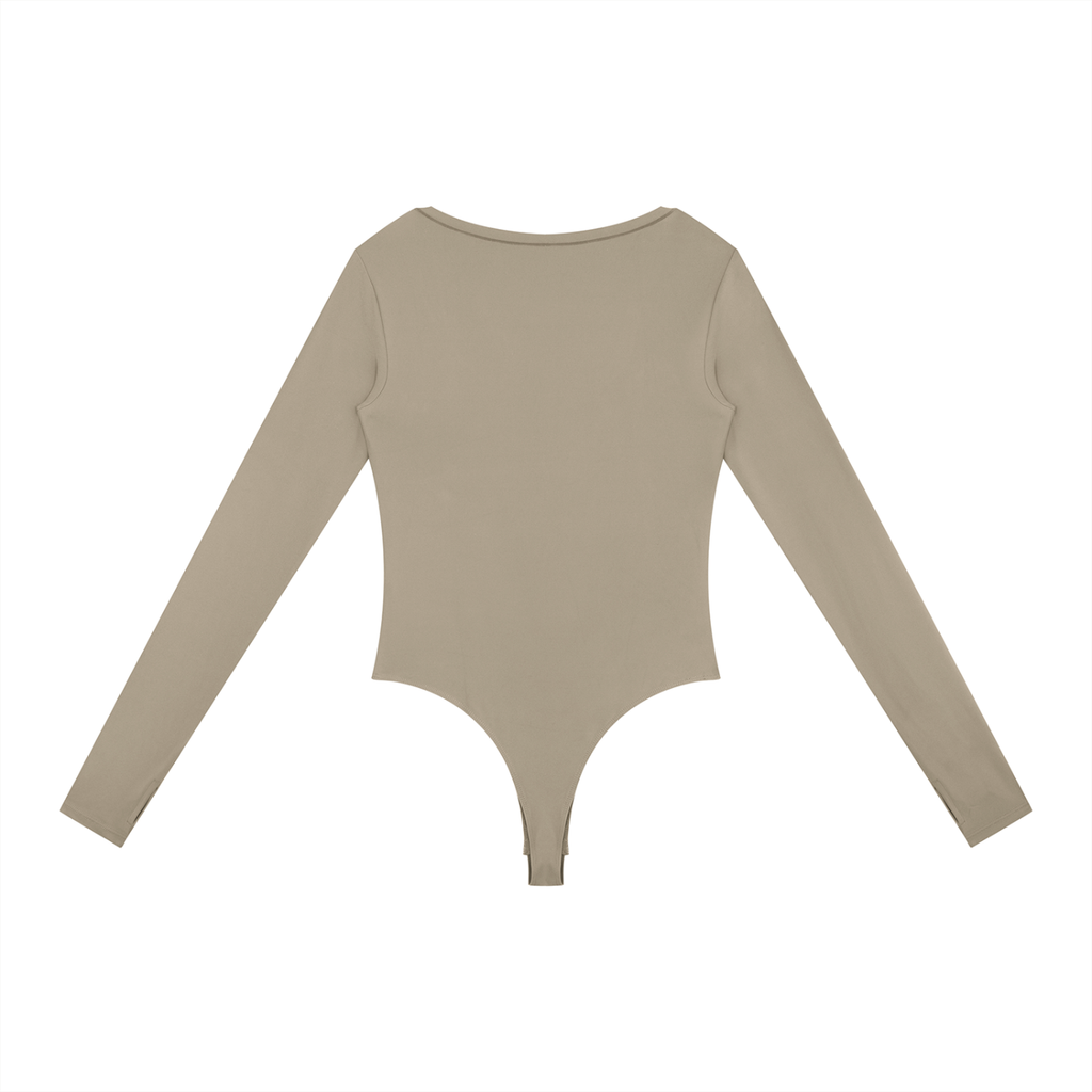 MTAV - Pink Cheetah Long Sleeve Yoga Bodysuit