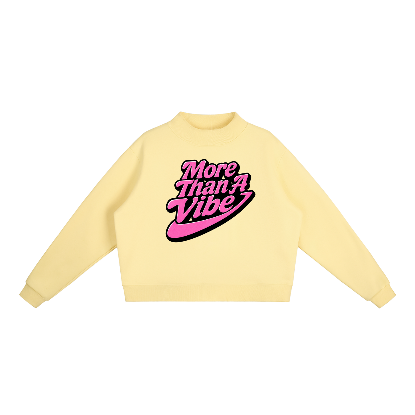 Essential Fleece Mock-Neck Crew Sweatshirt