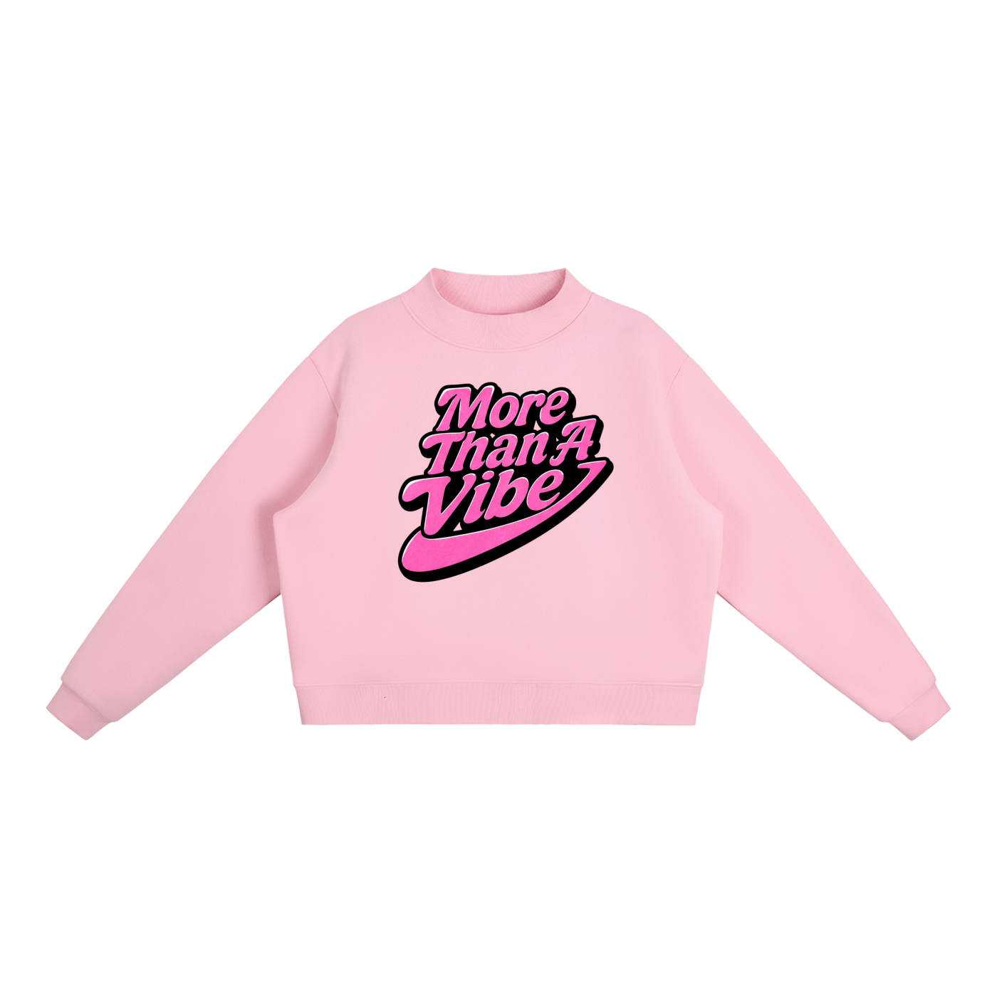 Essential Fleece Mock-Neck Crew Sweatshirt
