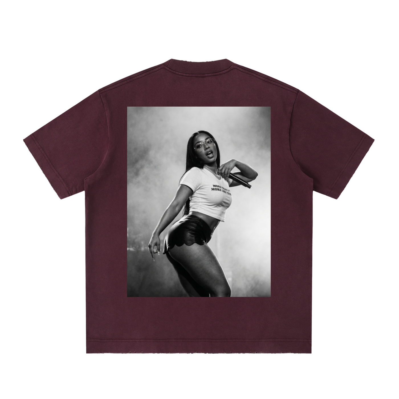 Heavyweight Vintage Washed Frayed T-Shirt