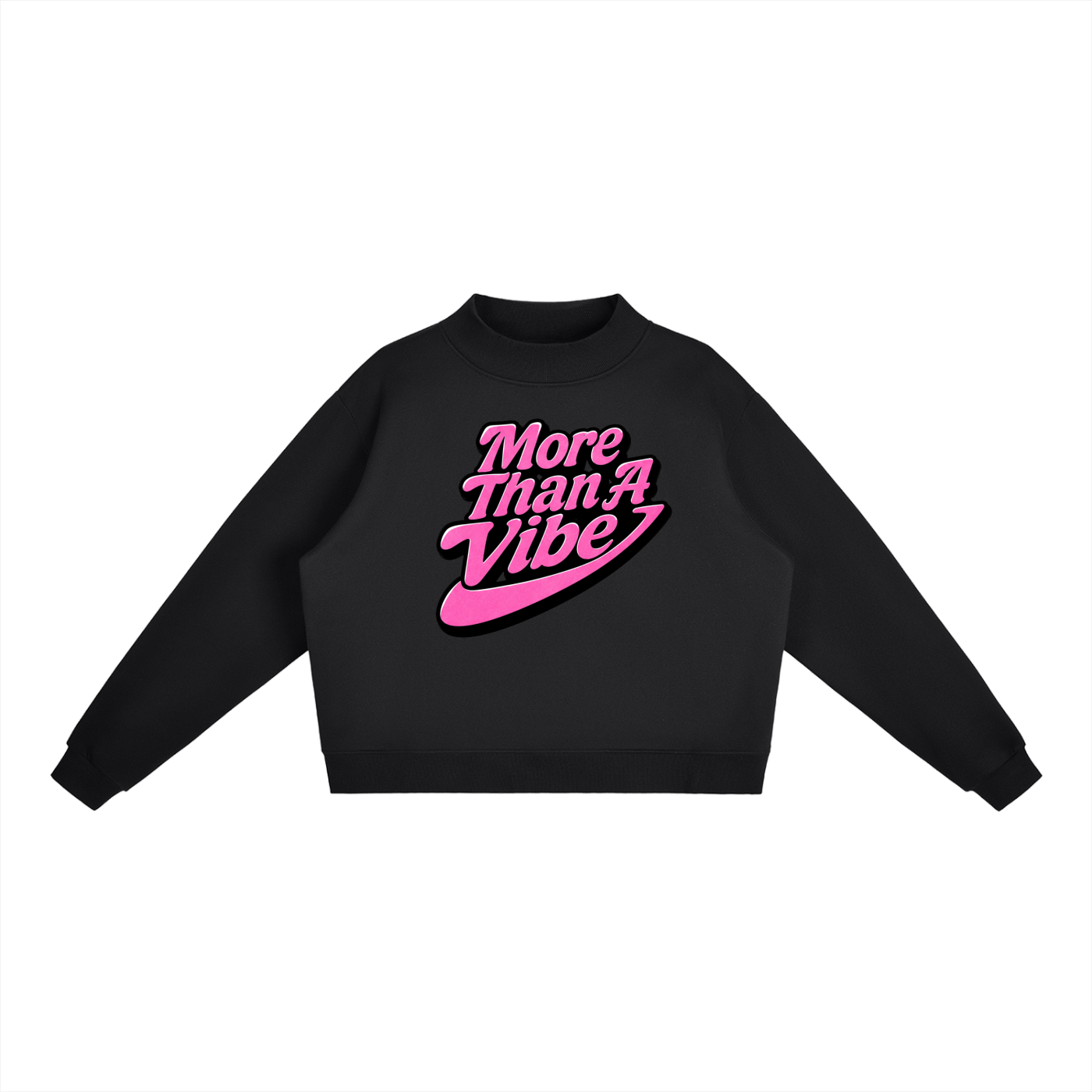 Essential Fleece Mock-Neck Crew Sweatshirt