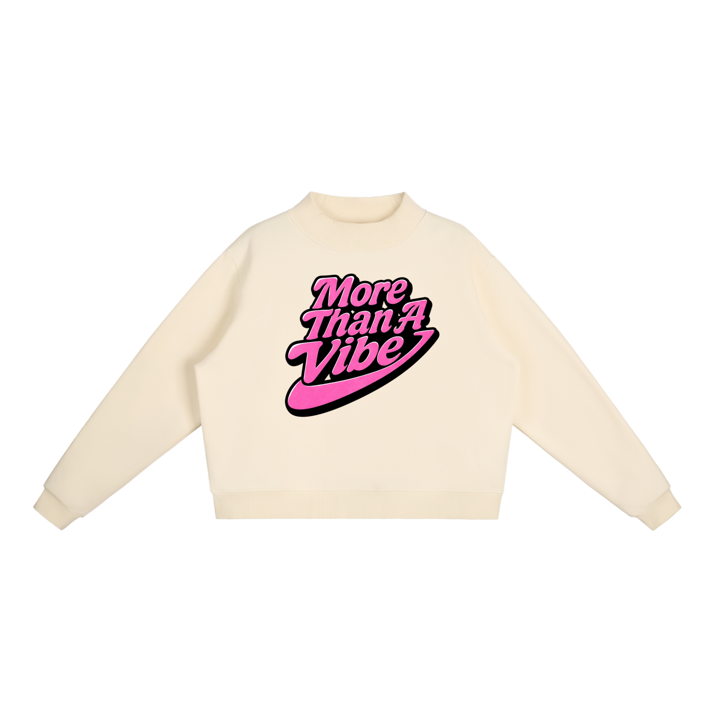 Essential Fleece Mock-Neck Crew Sweatshirt