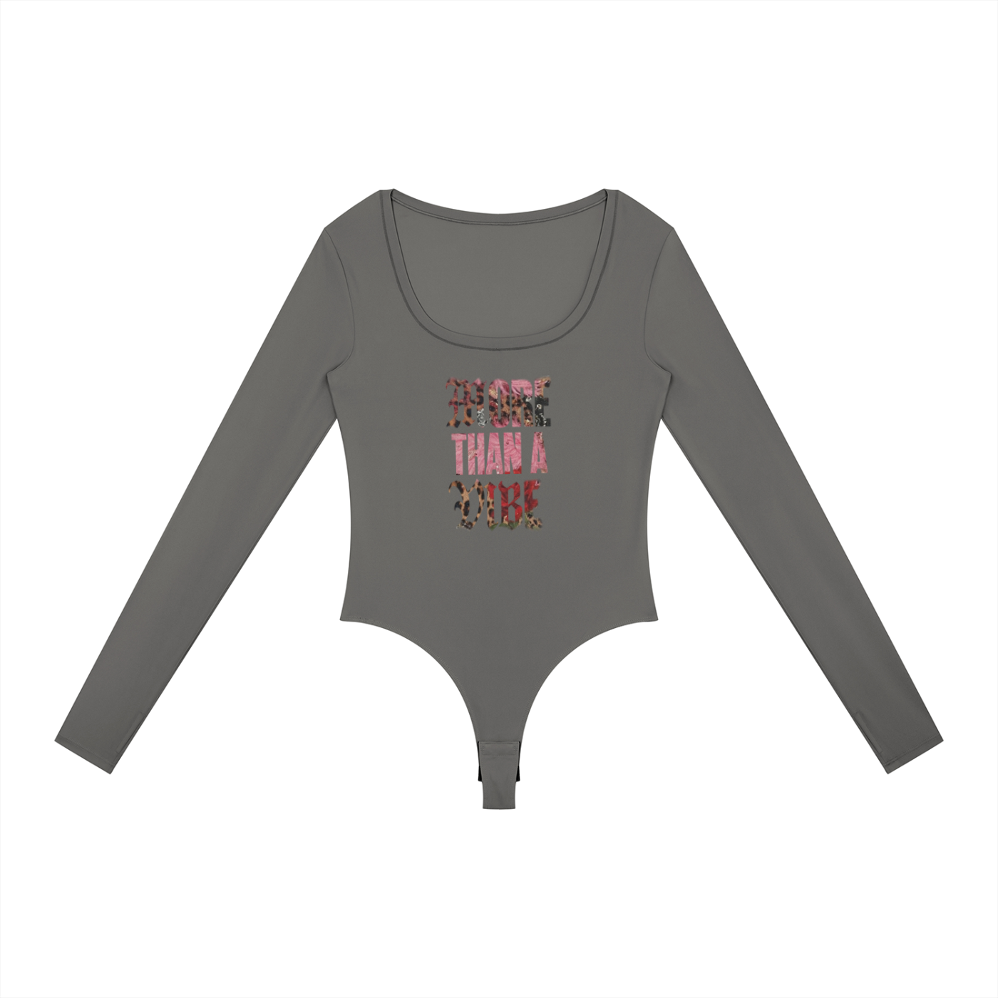MTAV - Pink Cheetah Long Sleeve Yoga Bodysuit