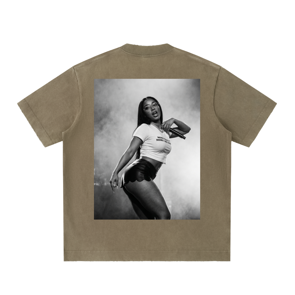 Heavyweight Vintage Washed Frayed T-Shirt