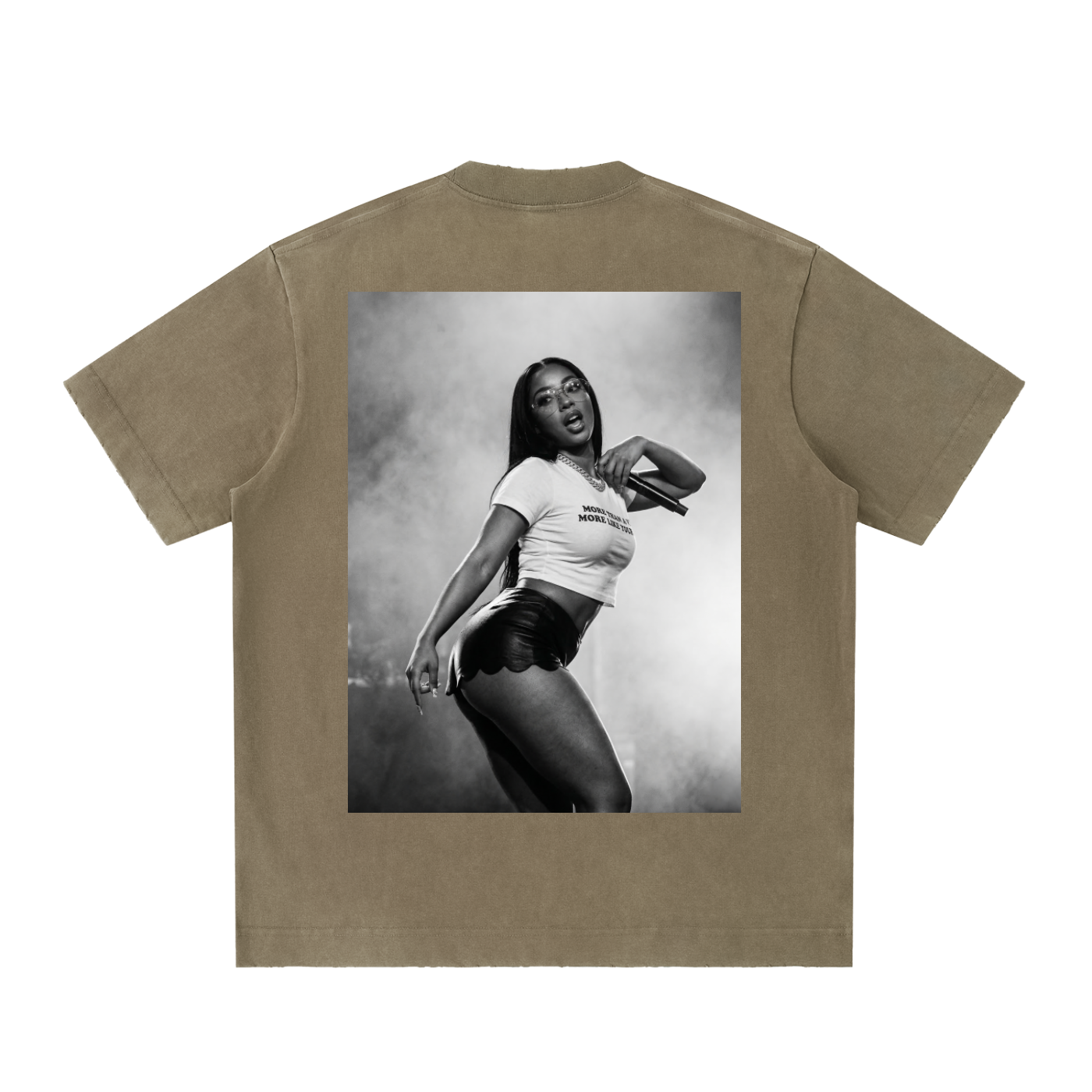 Heavyweight Vintage Washed Frayed T-Shirt