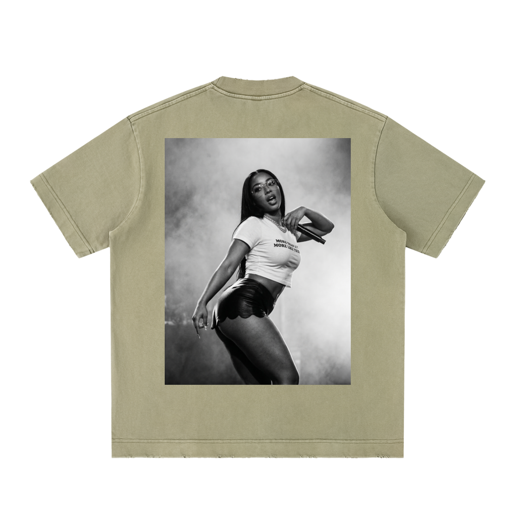 Heavyweight Vintage Washed Frayed T-Shirt
