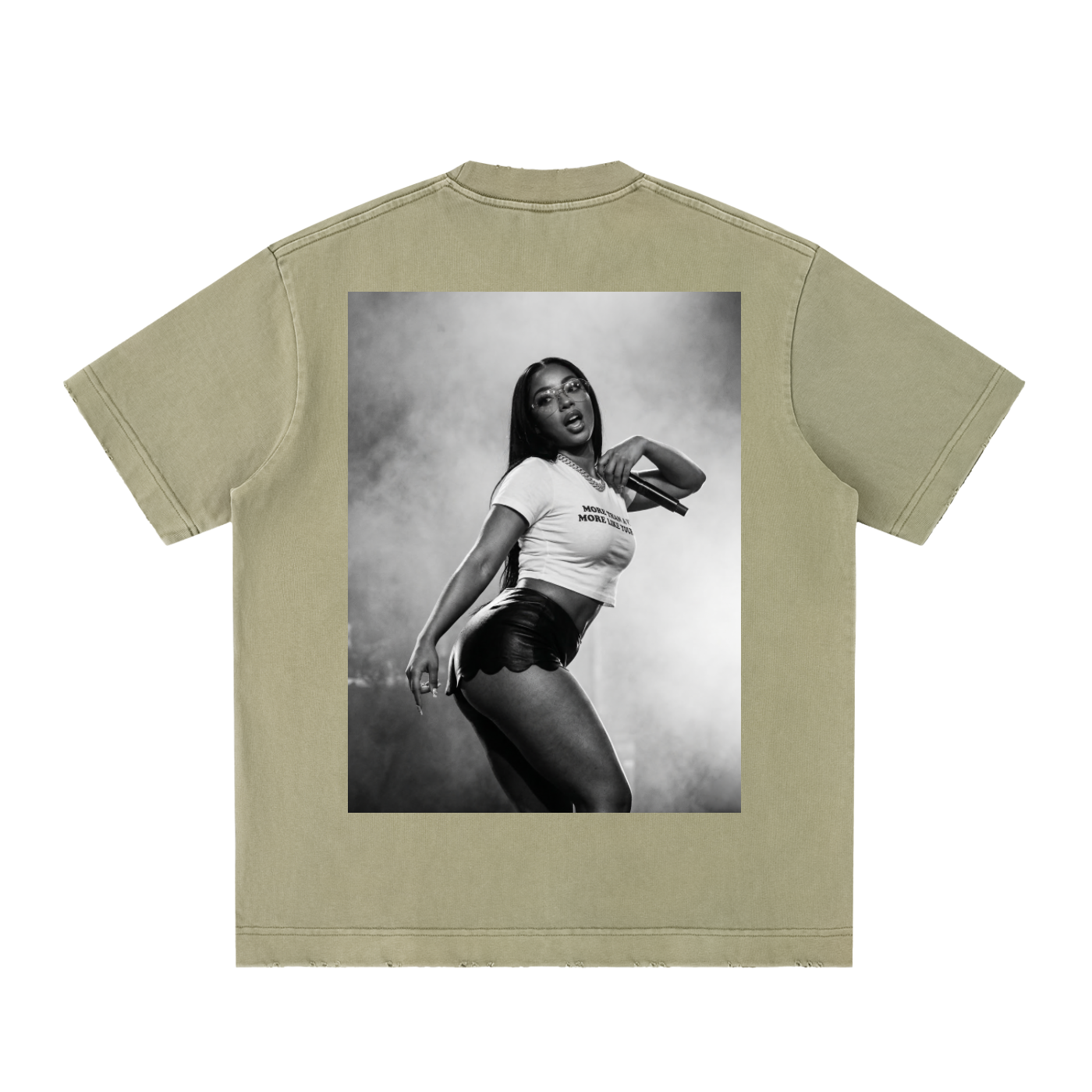 Heavyweight Vintage Washed Frayed T-Shirt