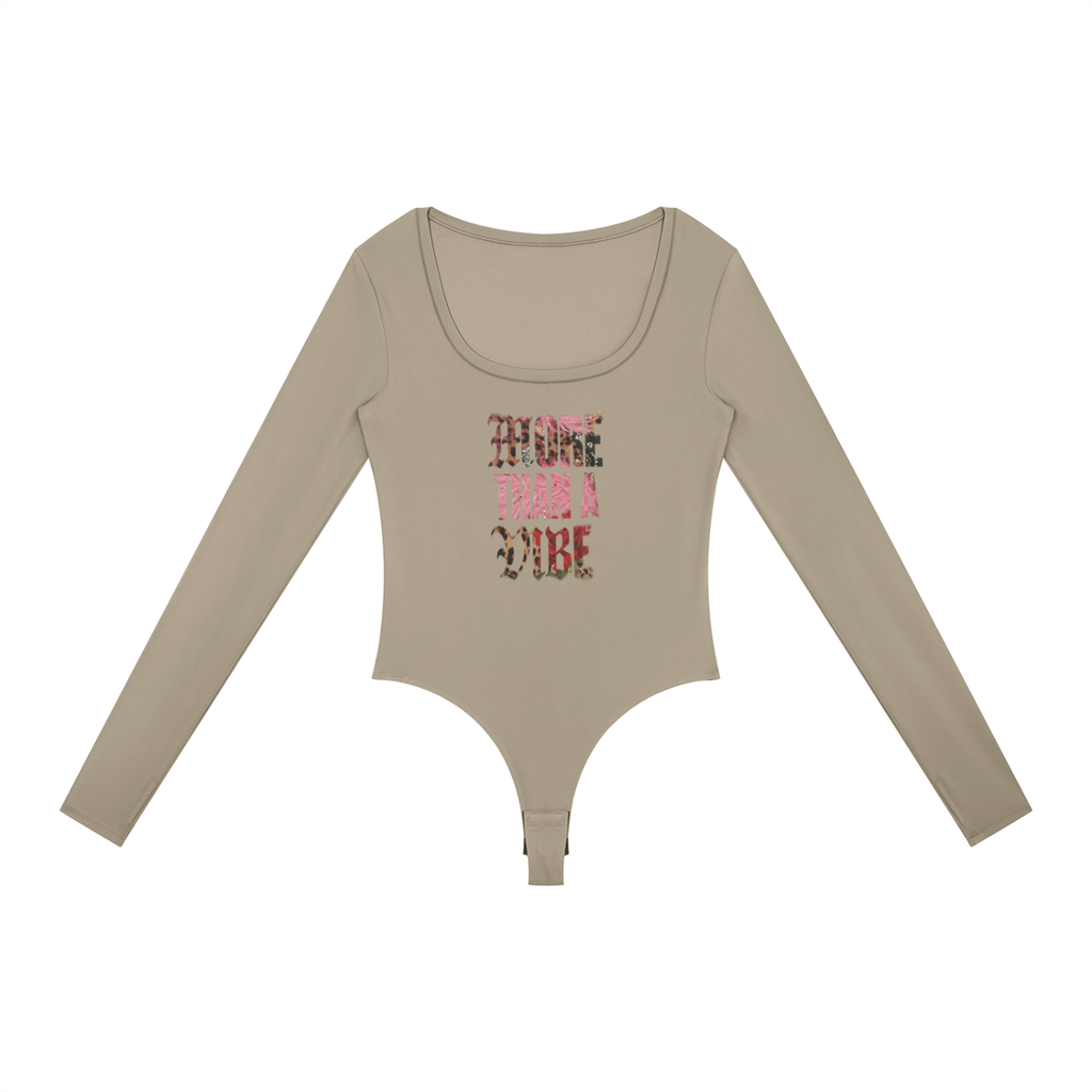 MTAV - Pink Cheetah Long Sleeve Yoga Bodysuit