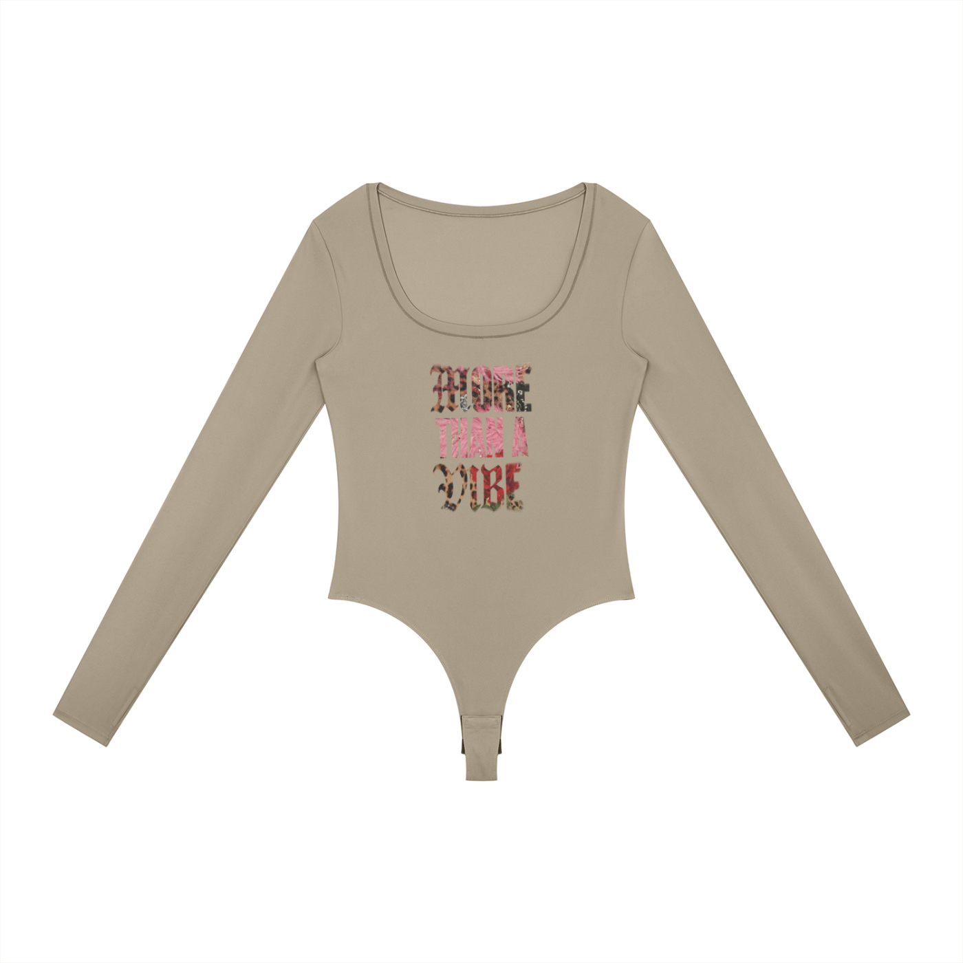 MTAV - Pink Cheetah Long Sleeve Yoga Bodysuit